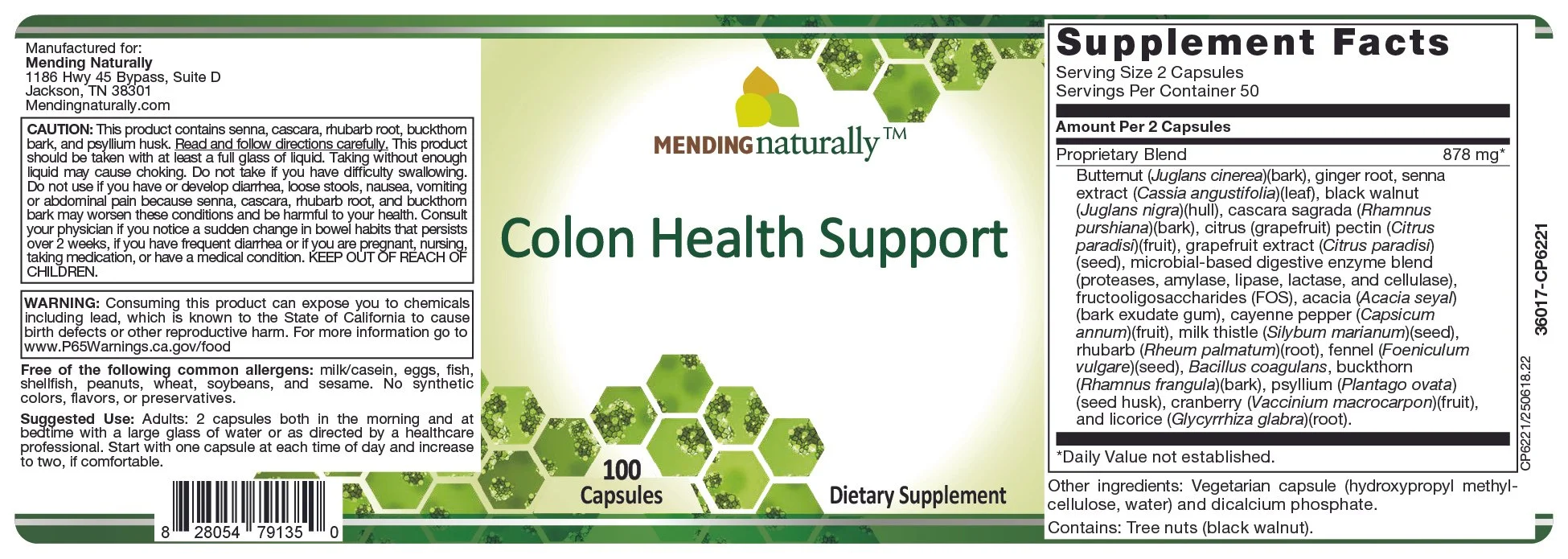 Colon Health Support — Mending Naturally